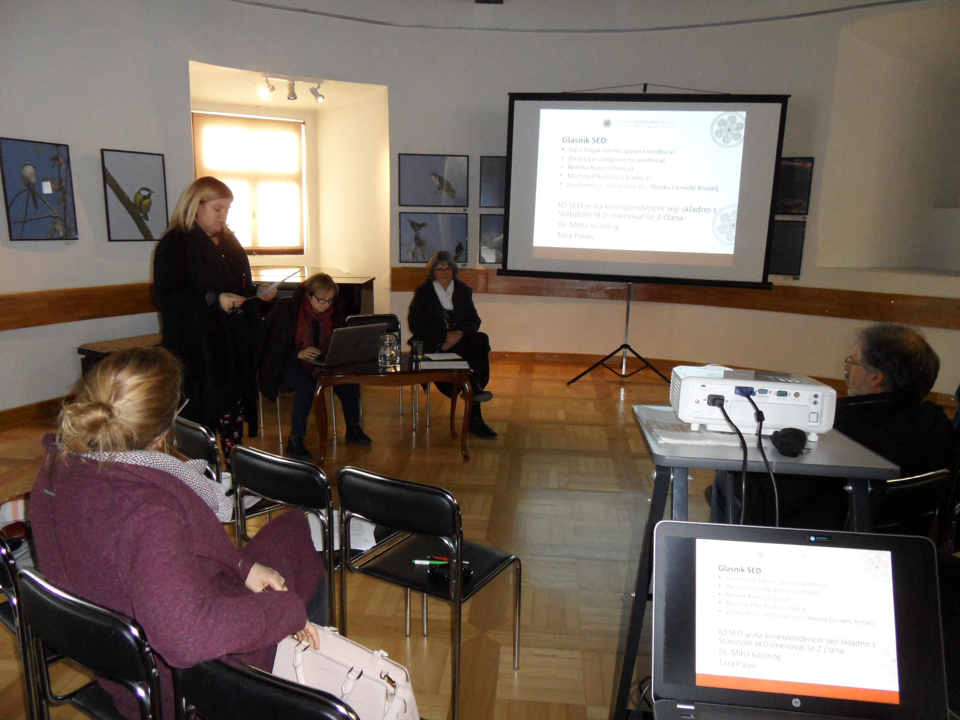 Zbor članov SED v Posavskem muzeju Brežice, 10.3.2020. Foto: dr. Ivanka Počkar