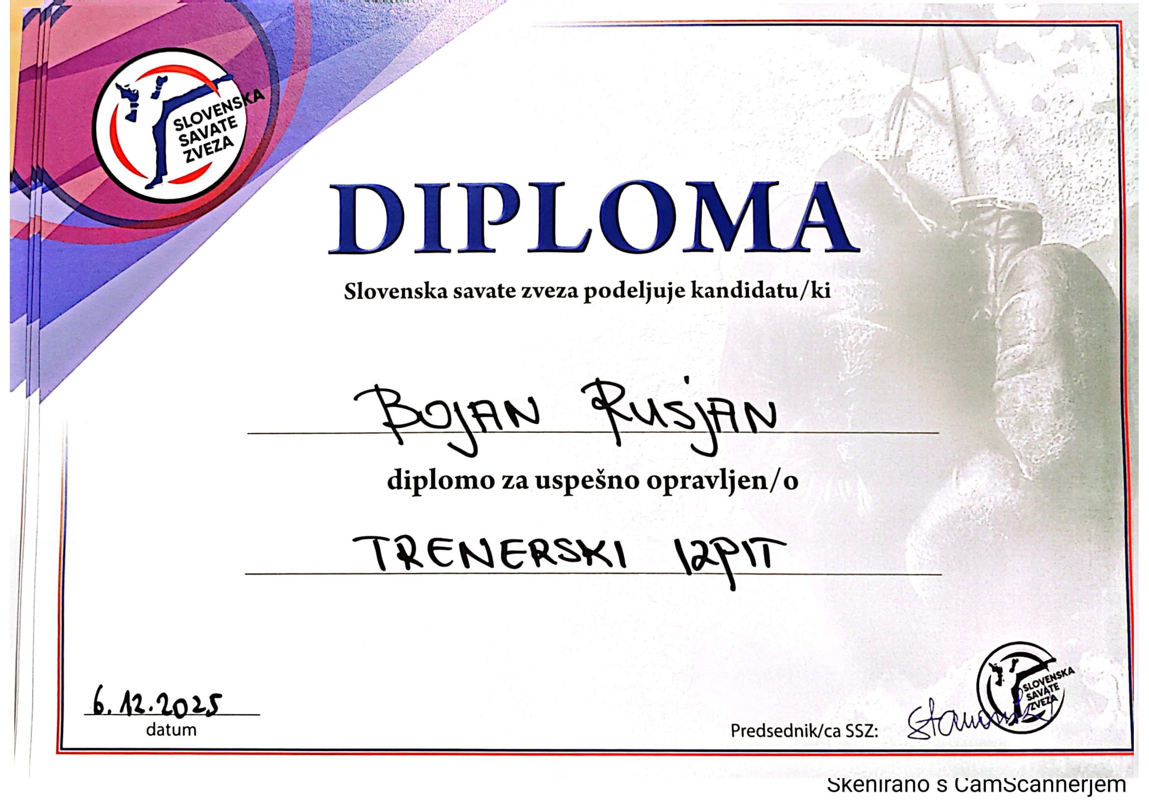 Prvi uradni savate seminar v okviru Slovenske savate zveze 6.12.2025