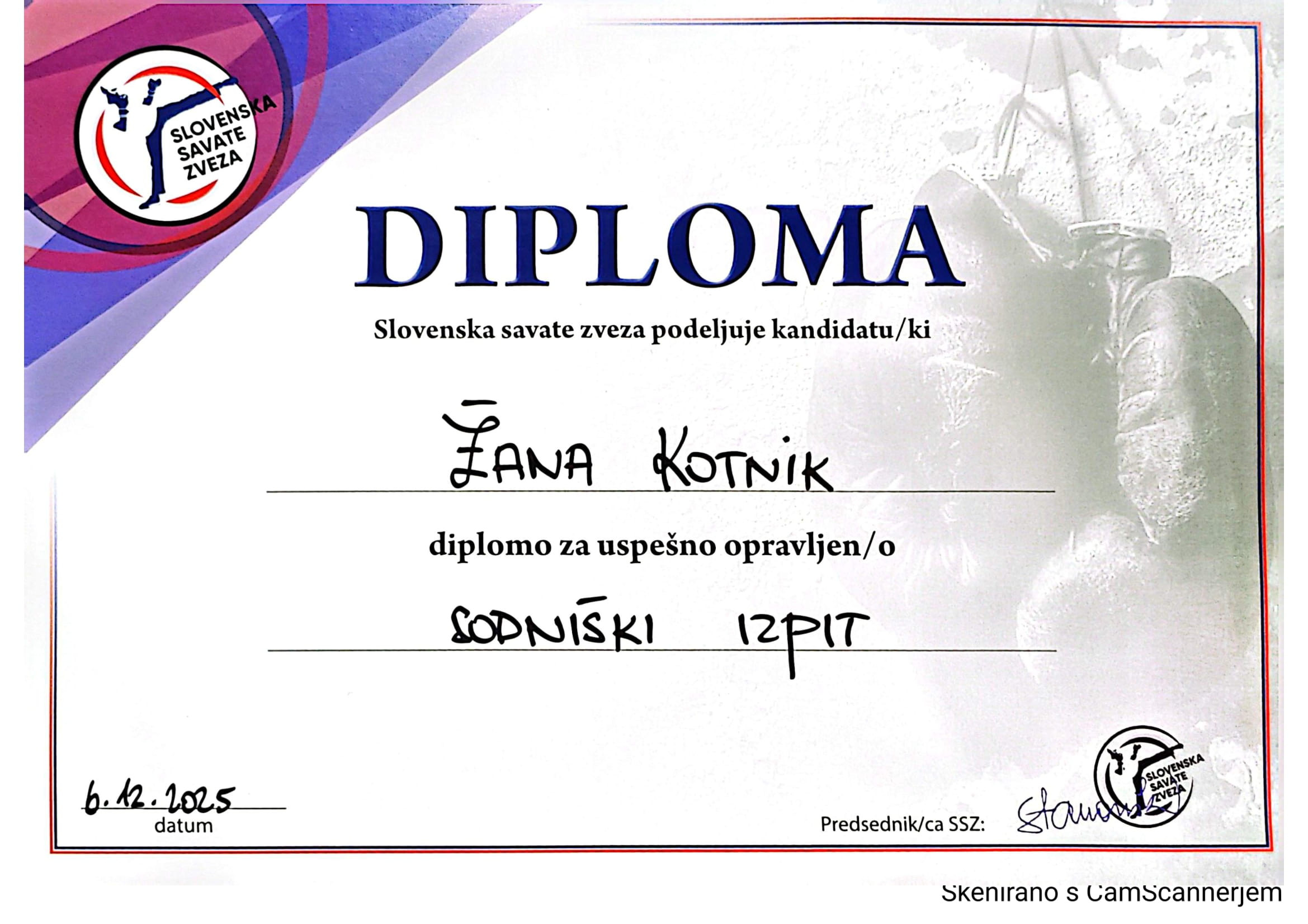 Prvi uradni savate seminar v okviru Slovenske savate zveze 6.12.2025