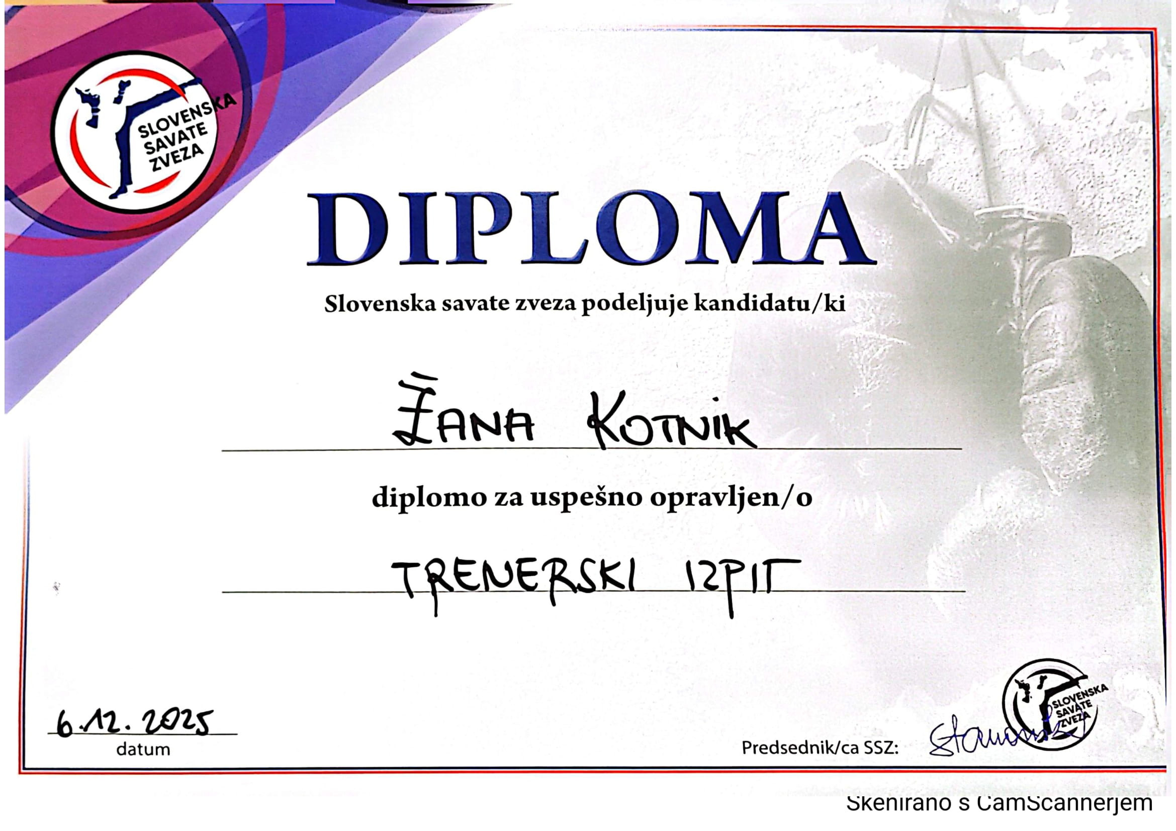 Prvi uradni savate seminar v okviru Slovenske savate zveze 6.12.2025