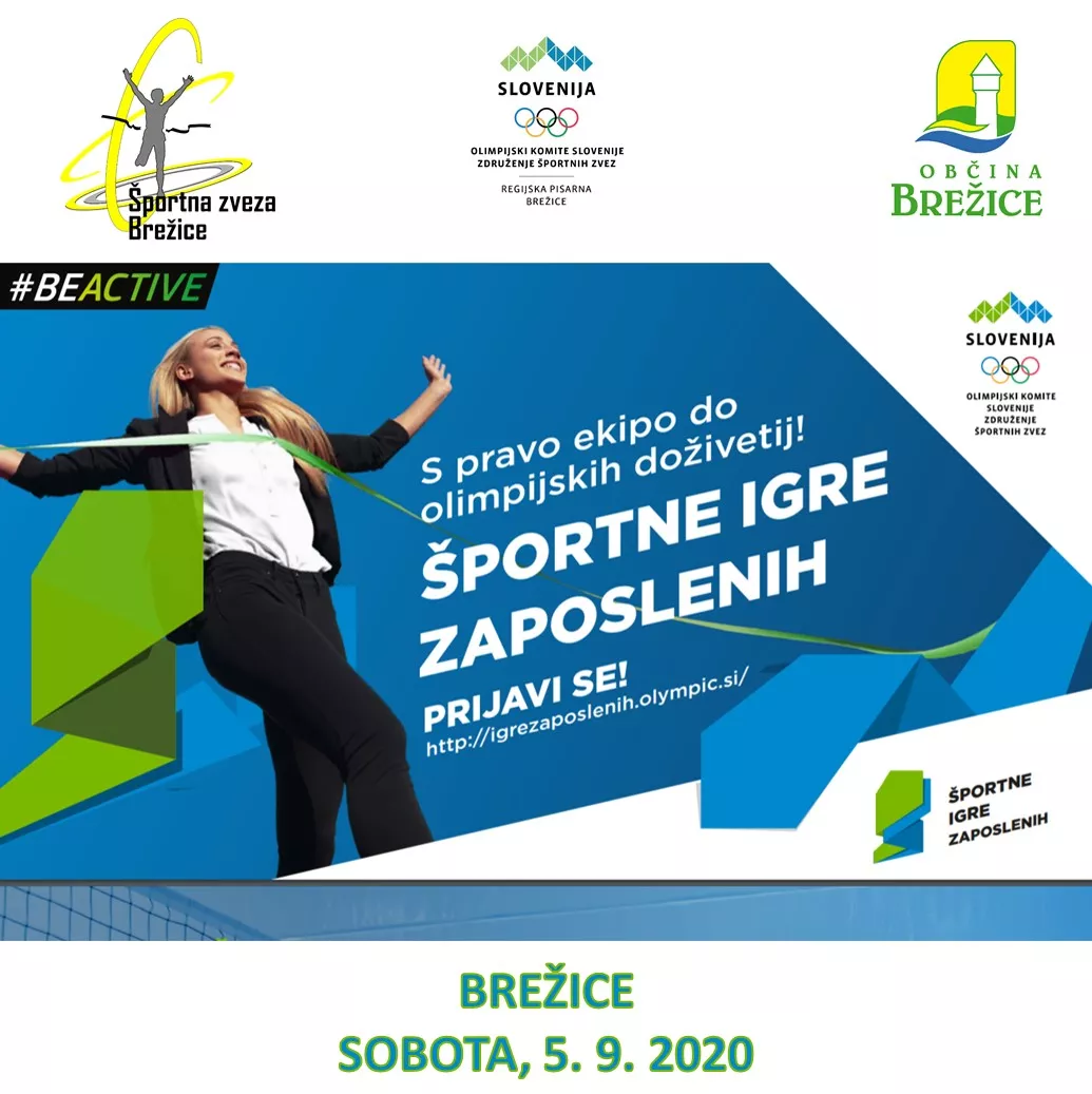 Brežice bodo 5. septembra gostile Športne igre zaposlenih