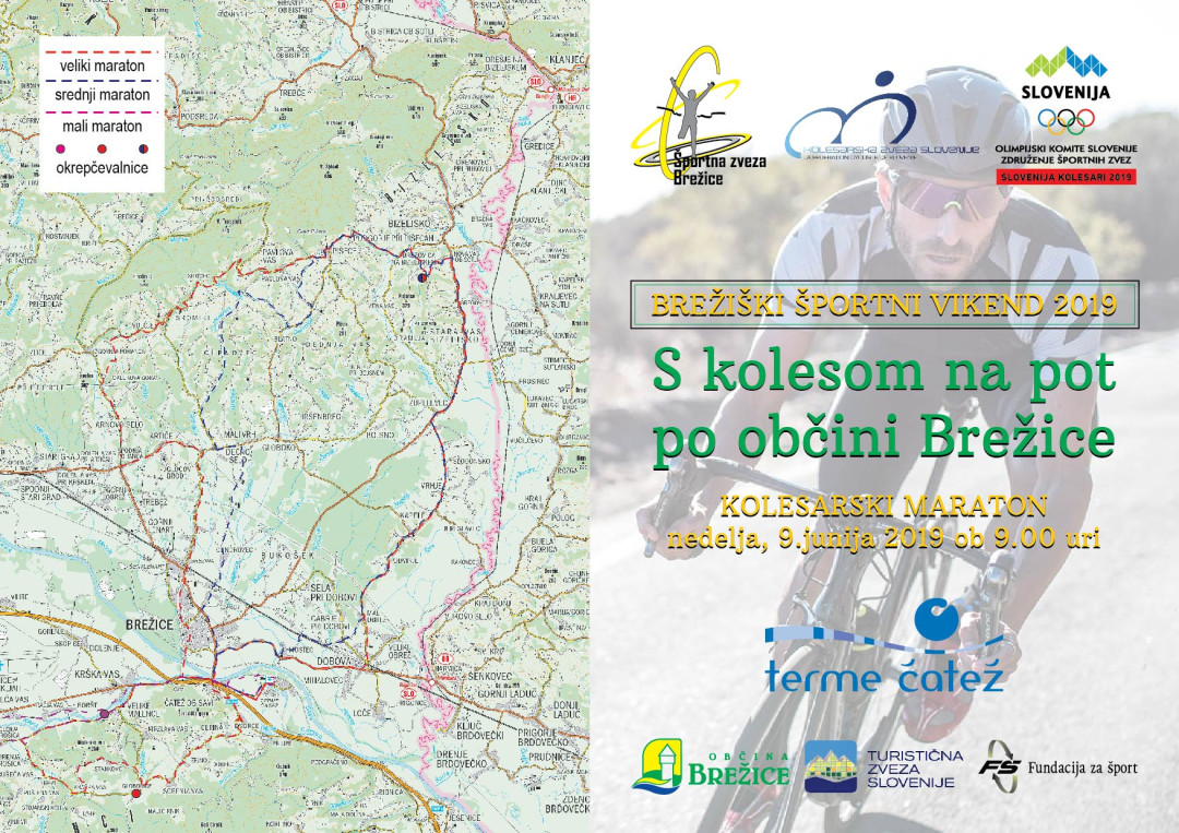 Kolesarski maraton po Občini Brežice