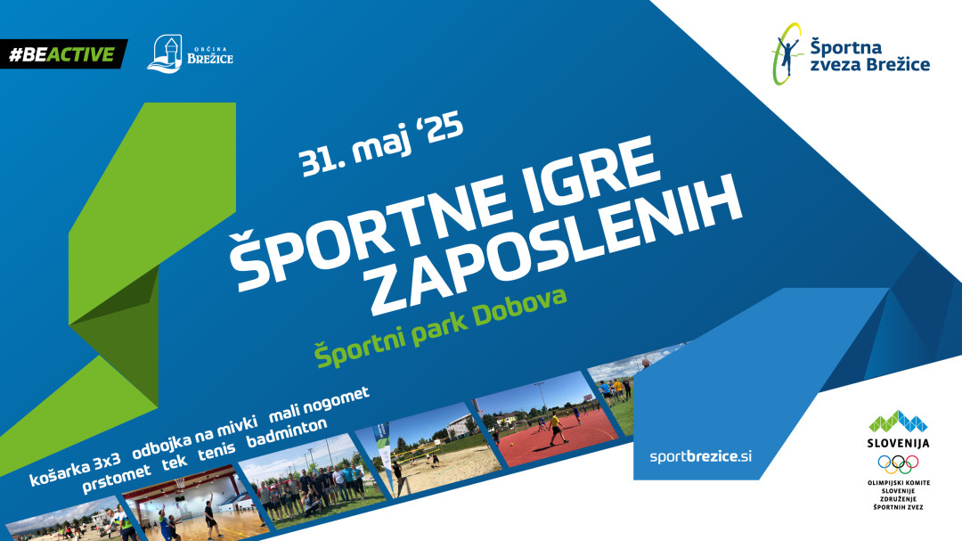 Razpis: Športne igre zaposlenih 2025