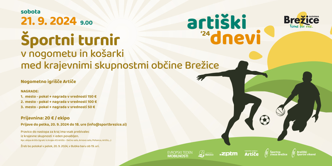 Športni turnir med KS občine Brežice v košarki in nogometu