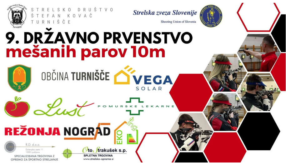 9. Državno prvenstvo mešanih parov 10m