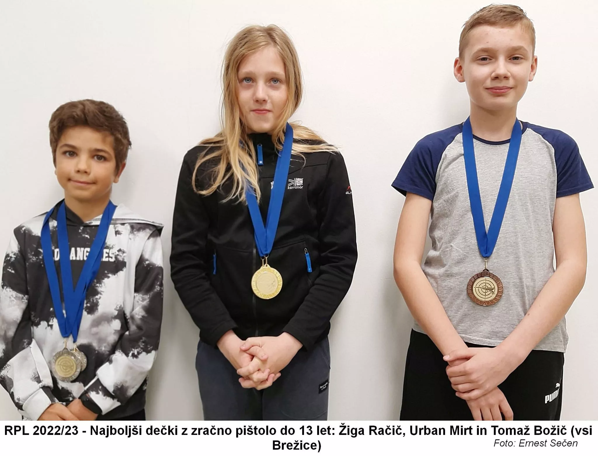 Najmlajši strelci v regijski ligi 2022/23 nastopali v kar devetih kategorijah.