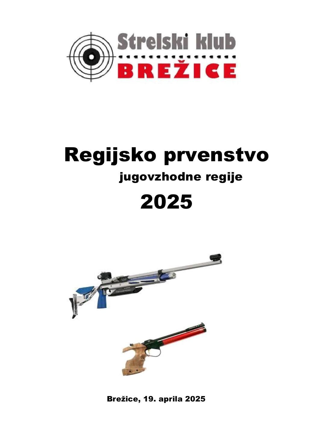 Regijsko prvenstvo 10 m 2025