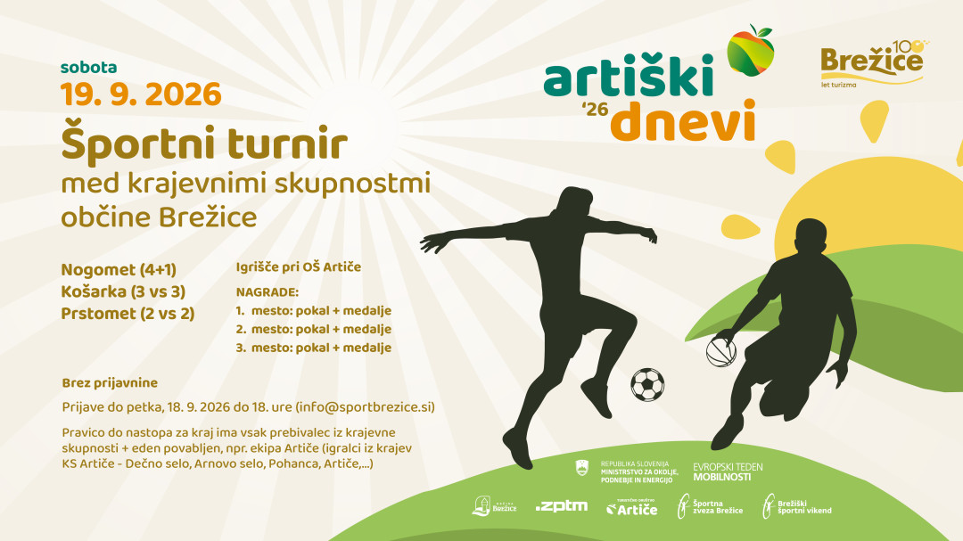 Športni turnir med krajevnimi skupnostmi občine Brežice