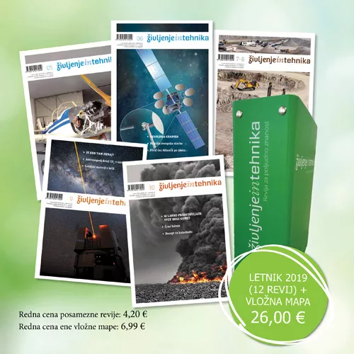 Komplet revij Življenje in tehnika-letnik 2019 + vložna mapa