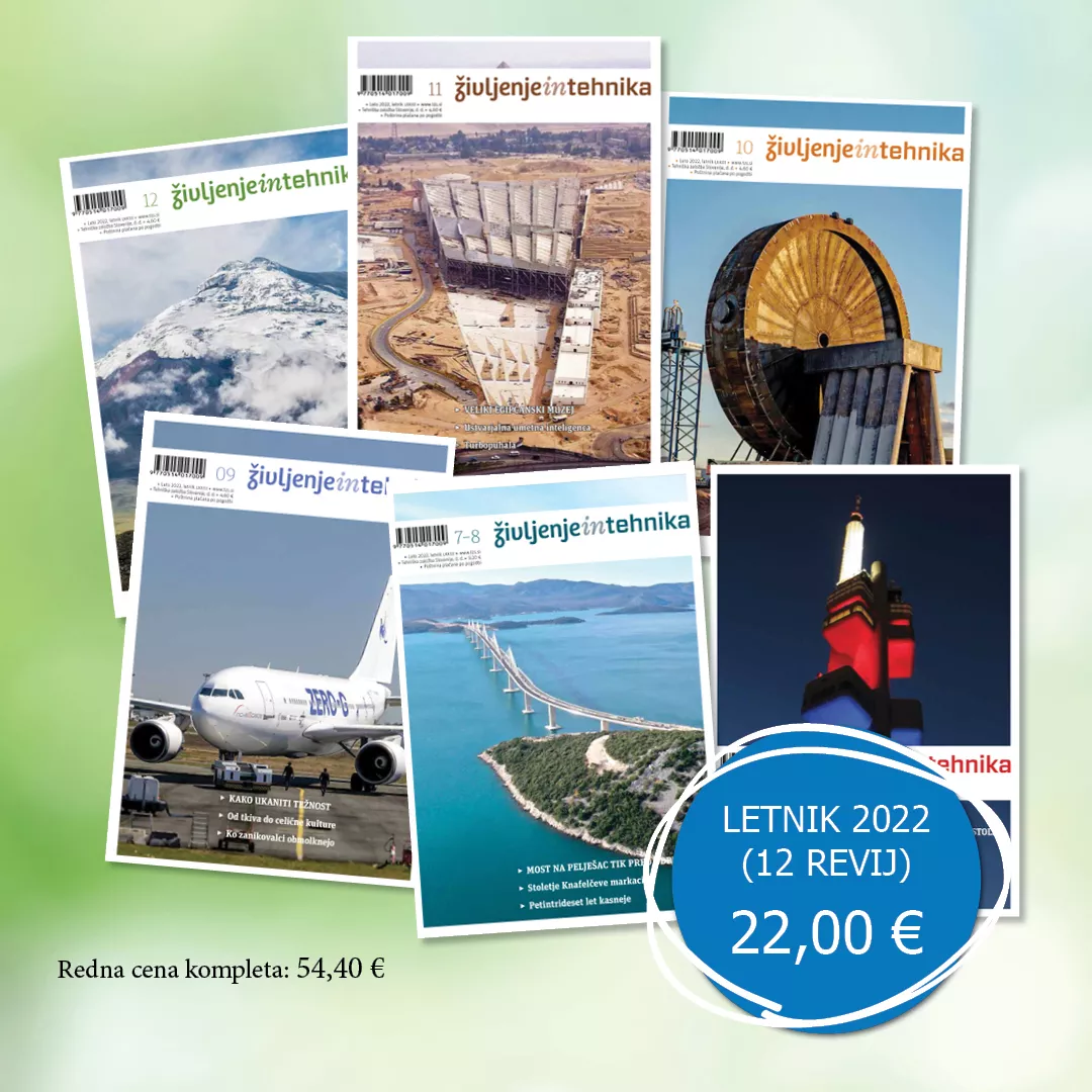 Komplet revij Življenje in tehnika-letnik 2022