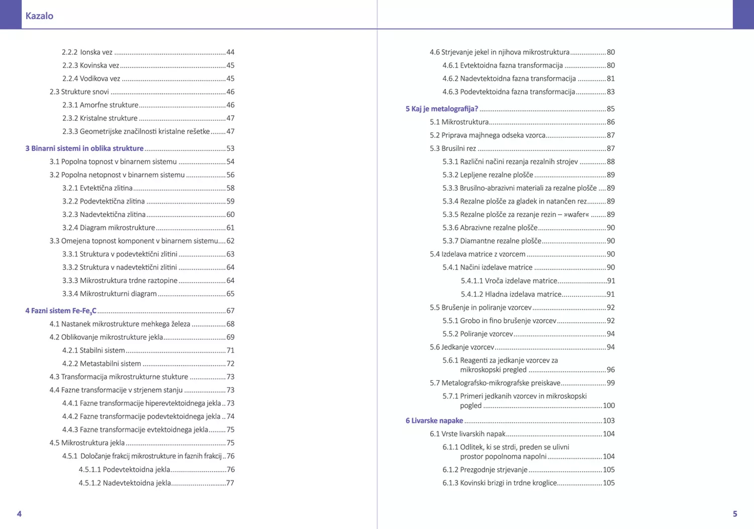Preizkušanje in zgradba materialov