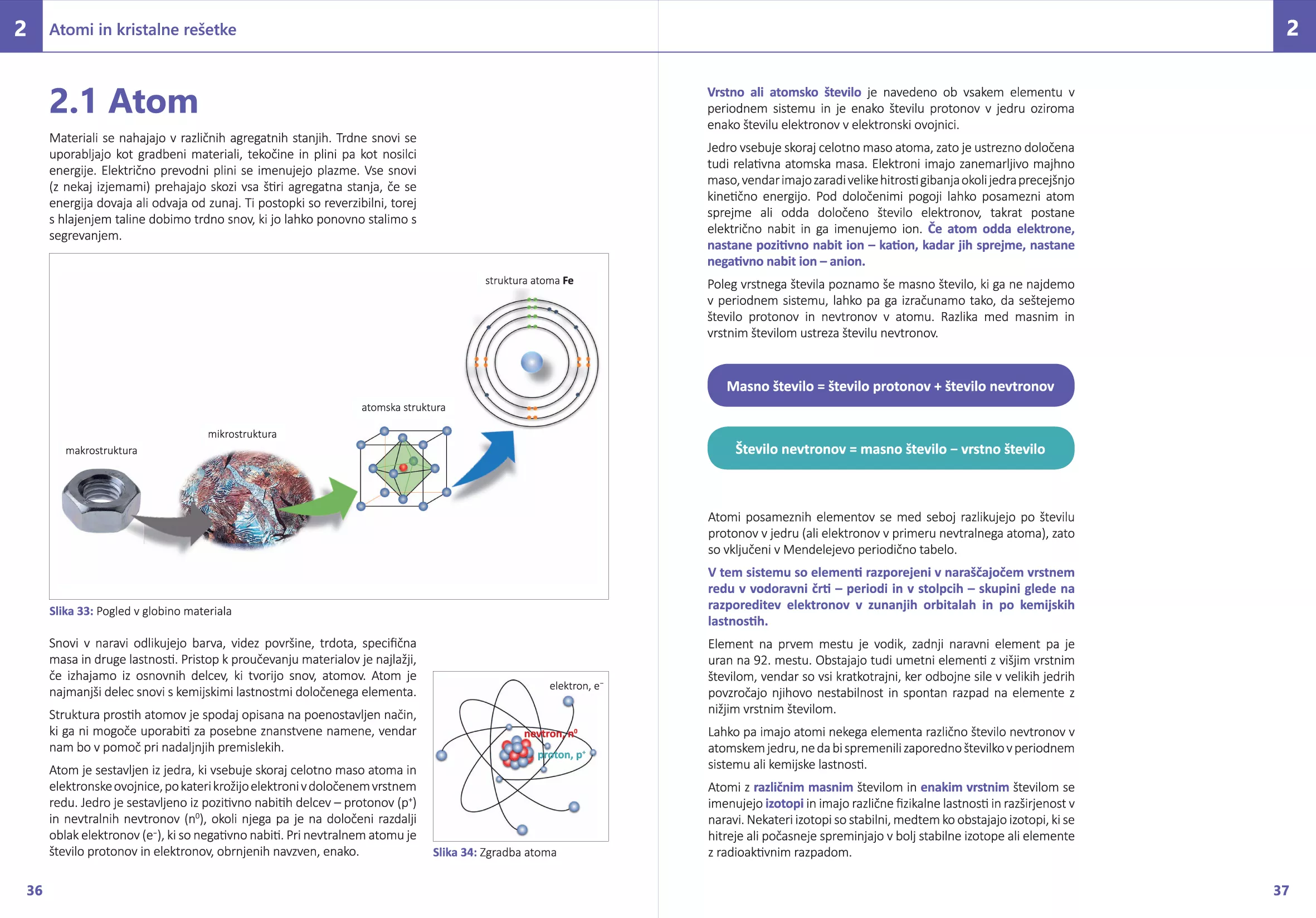 Preizkušanje in zgradba materialov
