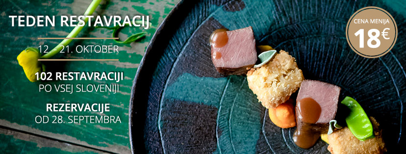 Jesenski Teden restavracij je tu!