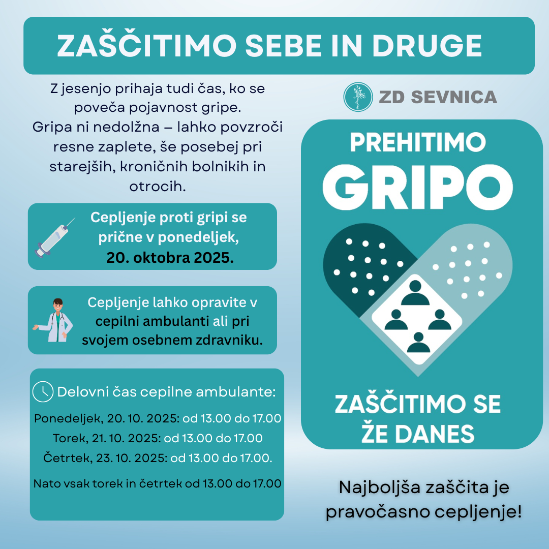 CEPLJENJE PROTI GRIPI