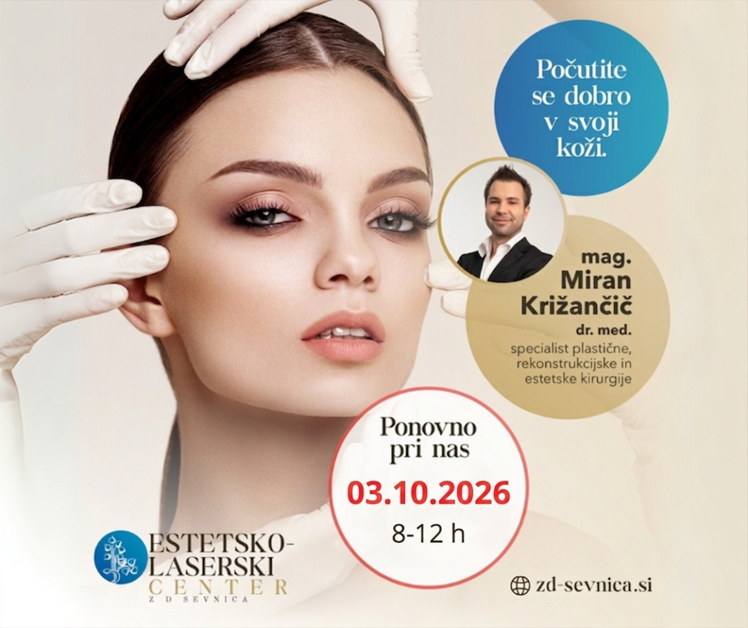 Estetsko-laserski center z vami zopet v soboto, 03.10.2026