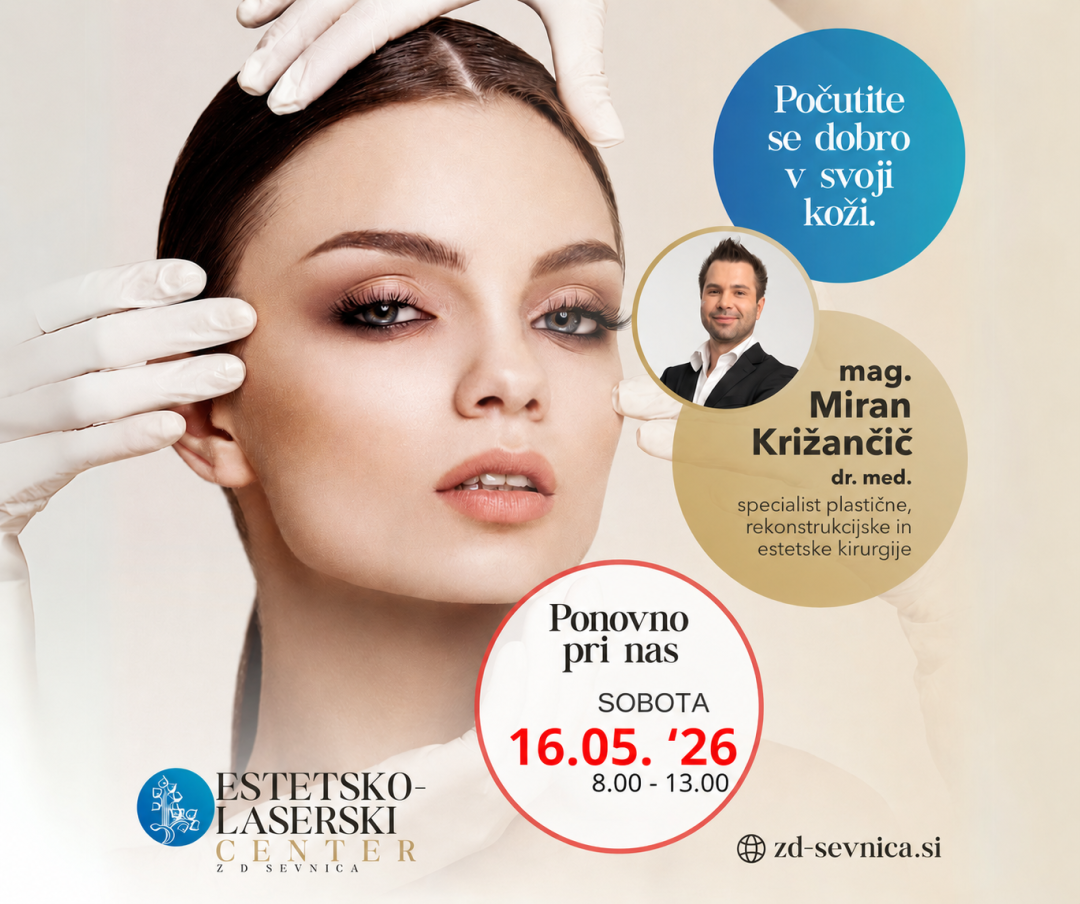 Estetsko-laserski center z vami zopet v soboto, 4. 4. 2026
