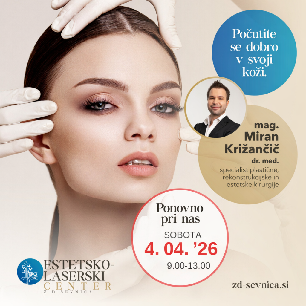 Estetsko-laserski center z vami zopet v soboto, 4. 4. 2026