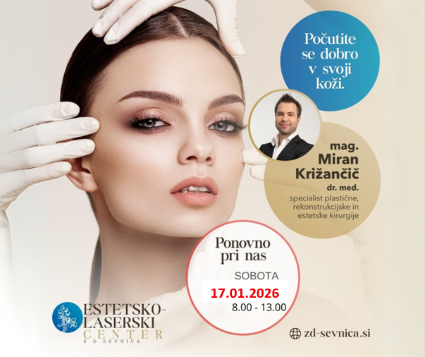 Estetsko-laserski center z vami zopet v soboto, 8. 11. 2025