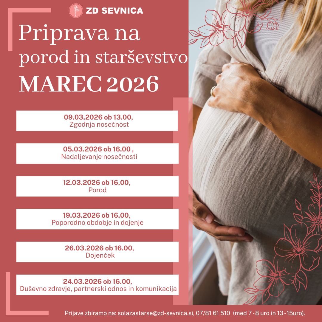 Priprava na porod in starševstvo - marec 2026