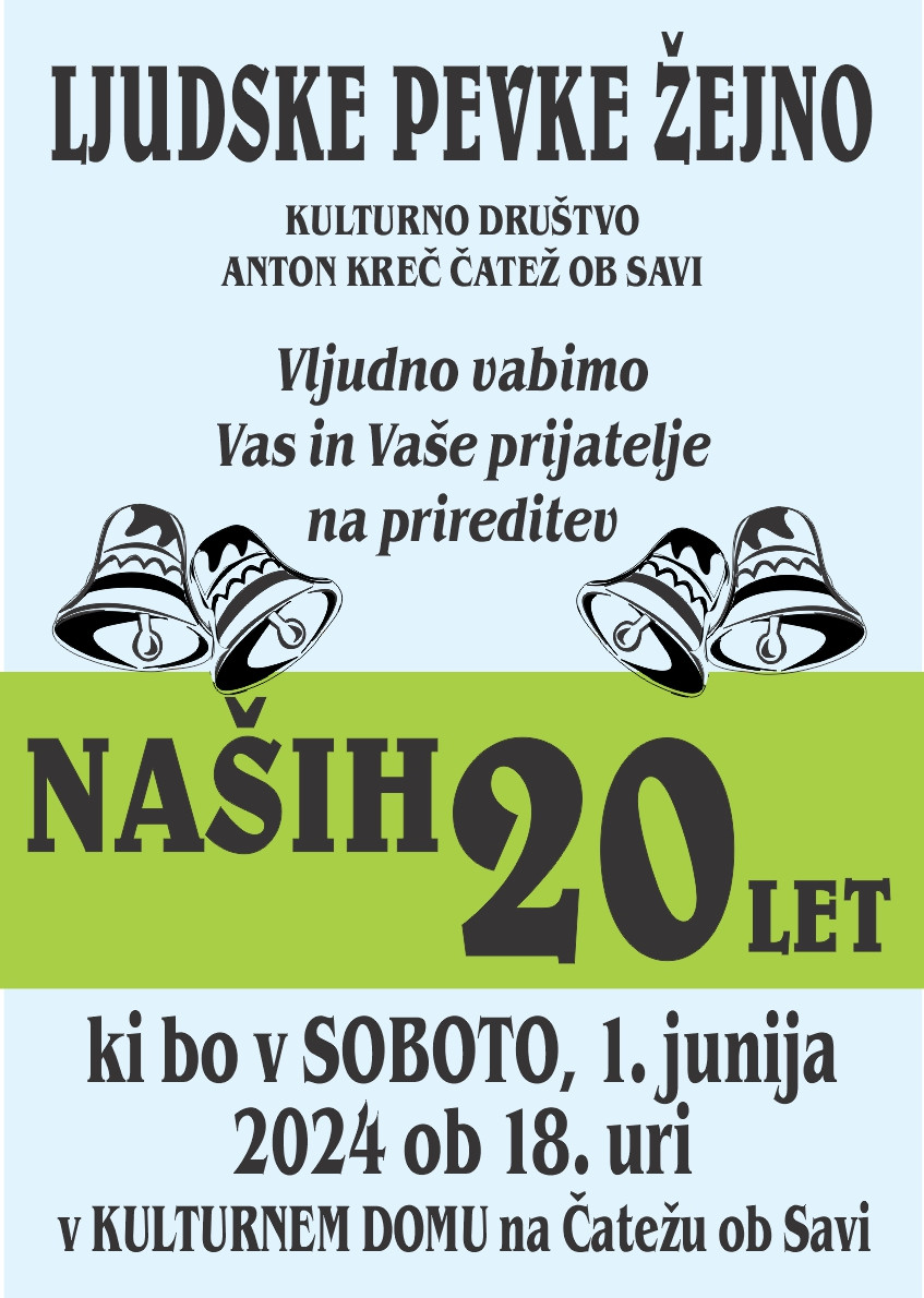 20 let Ljudskih pevk Žejno