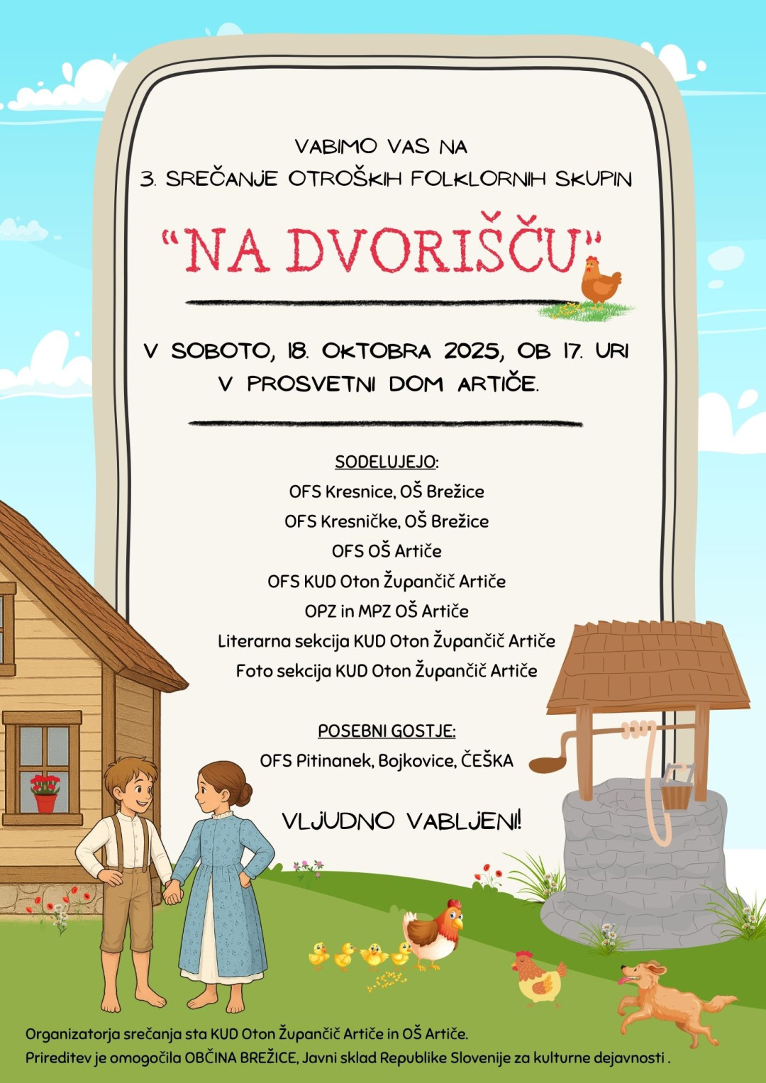 3. srečanje otroških folklornih skupin v Artičah