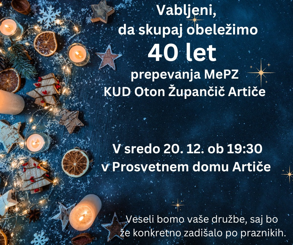 40 let zborovskega prepevanja v Artičah
