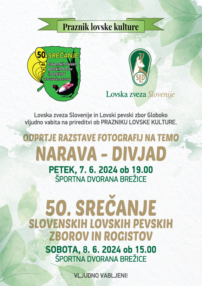 50. srečanje slovenskih lovskih zborov in rogistov