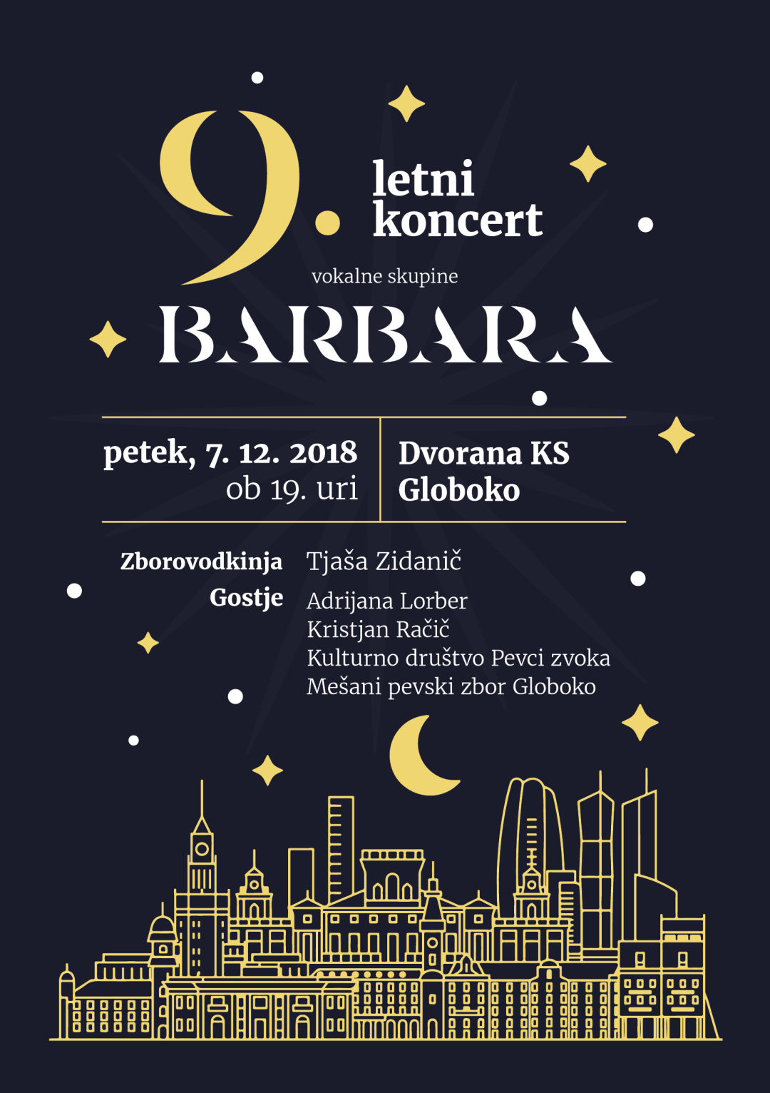 9. letni koncert Vokalne skupine Barbara
