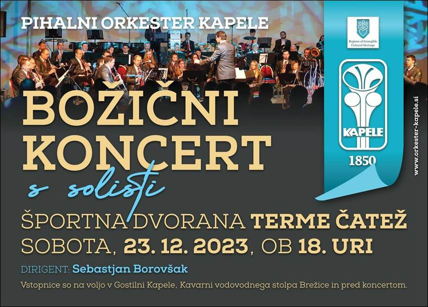 Božični koncert Pihalnega orkestra Kapele s solisti