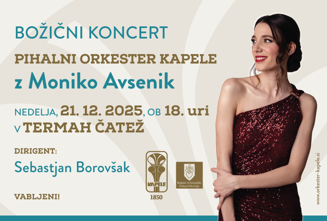 Božični koncert Pihalnega orkestra Kapele z Moniko Avsenik
