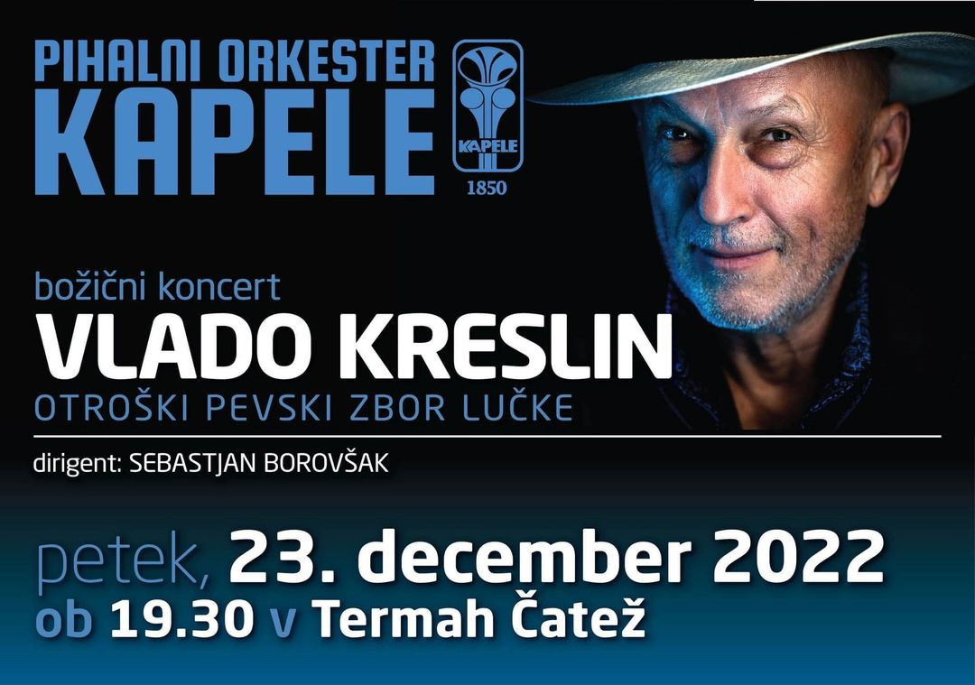 Božični koncert Pihalnega orkestra Kapele z Vladom Kreslinom in Otroškim pevskim zborom Lučke