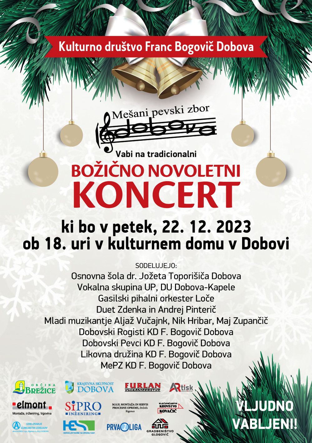 Božično novoletni koncert KD Franc Bogovič Dobova