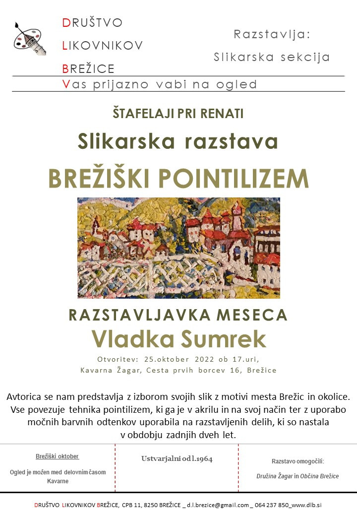 Brežiški pointilizem - slikarska razstava