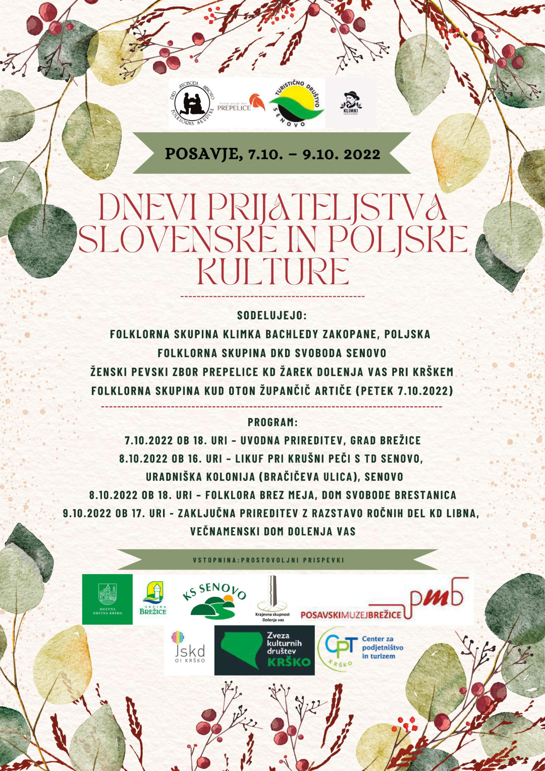 Dnevi prijateljstva slovenske in poljske kulture