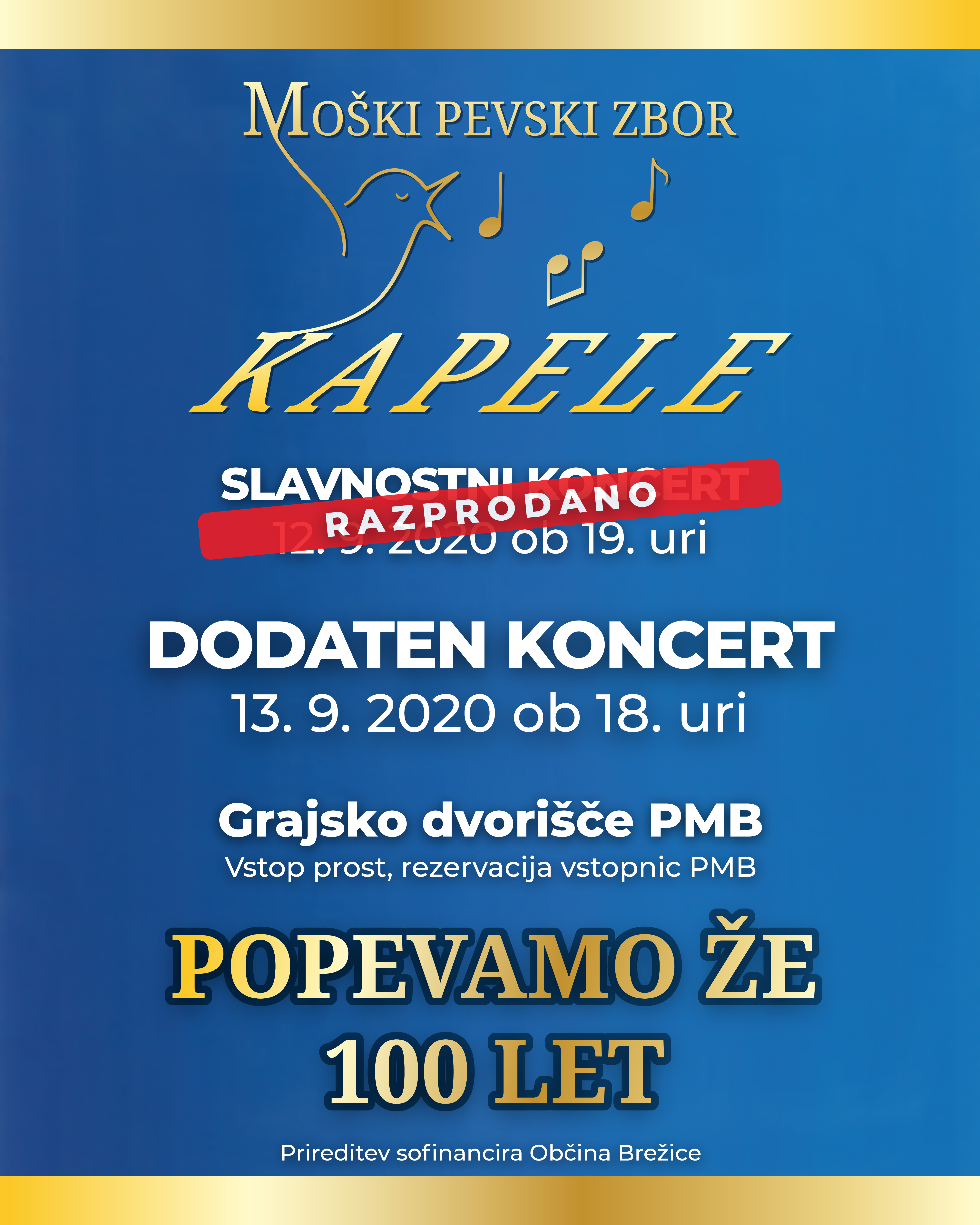Dodaten koncert ob slavnosti Moškega pevskega zbora Kapele