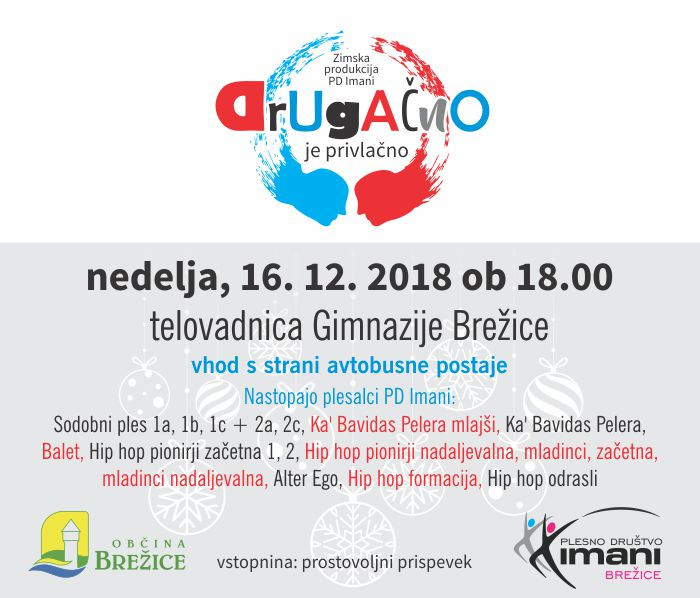 Drugačno je privlačno - Zimska produkcija Plesnega društva Imani