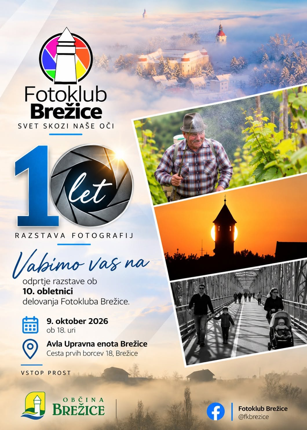 Fotografska razstava ob 10. obletnici društva Fotoklub Brežice - Svet skozi naše oči