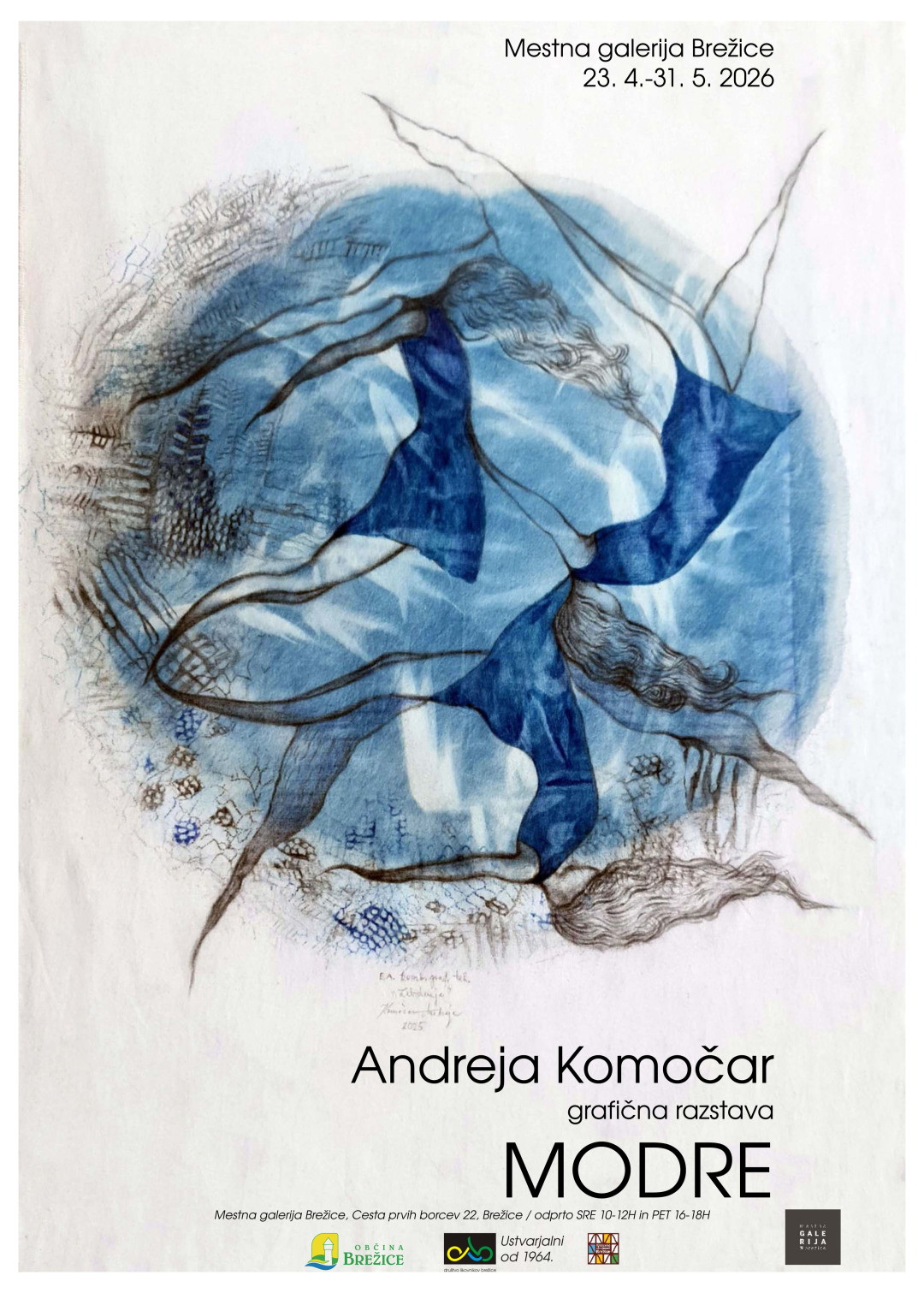 Grafična razstava Andreje Komočar Modre