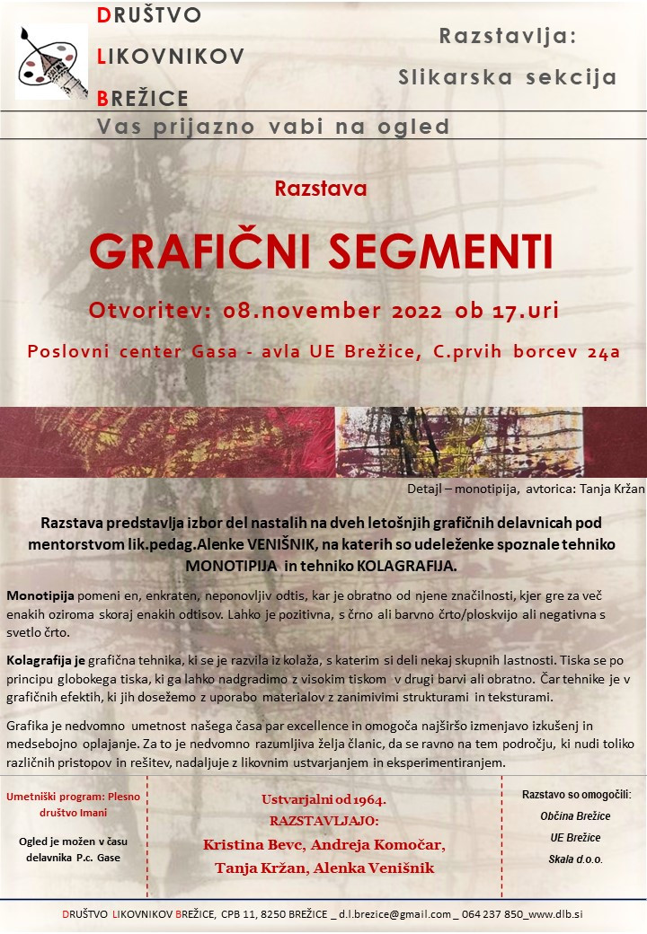 Grafični segmenti - razstava