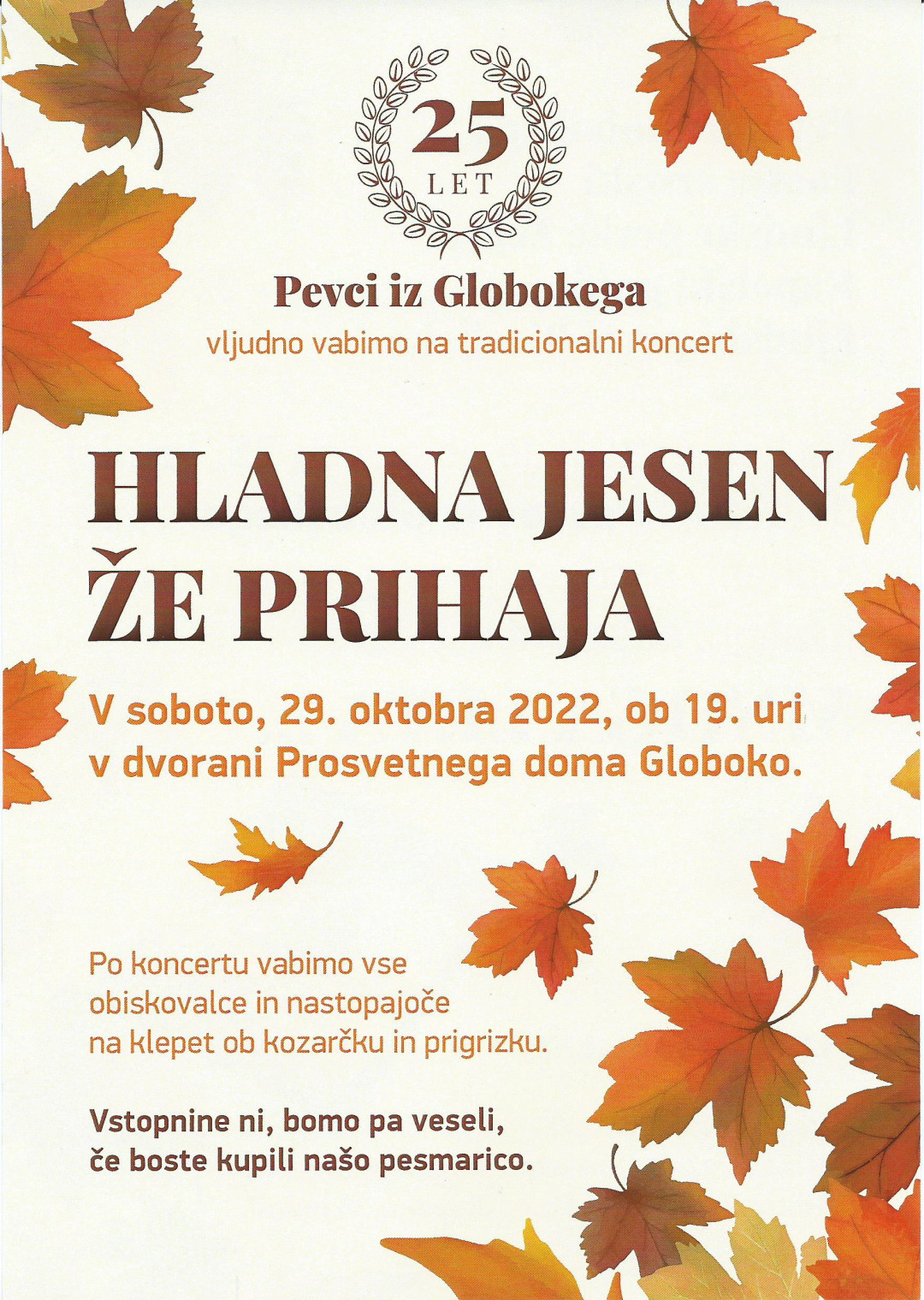 Hladna jesen že prihaja - koncert