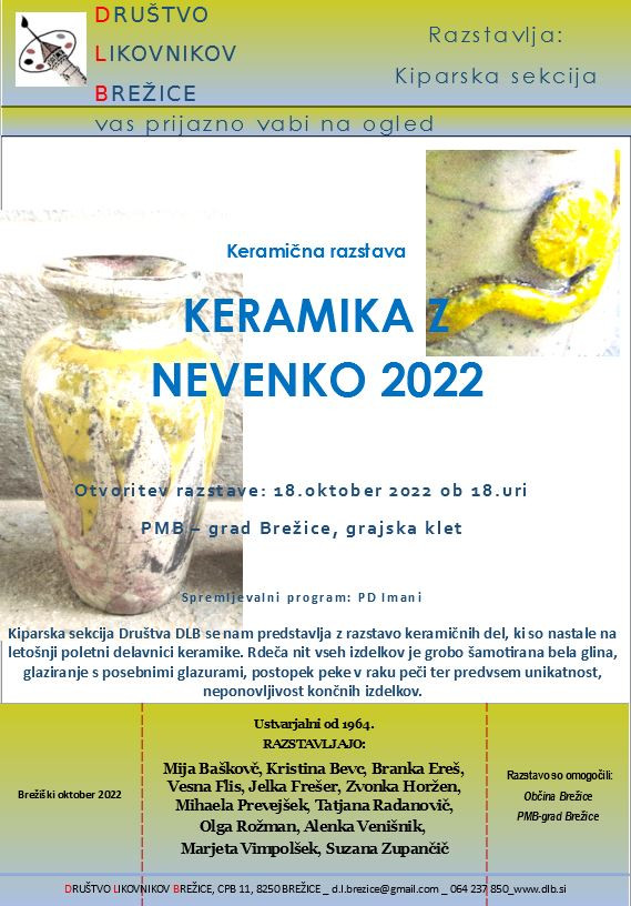 Keramika z Nevenko - razstava