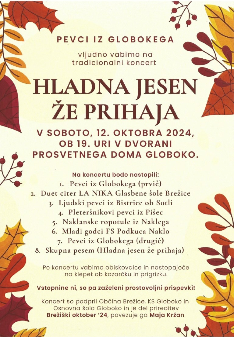 Koncert Hladna jesen že prihaja