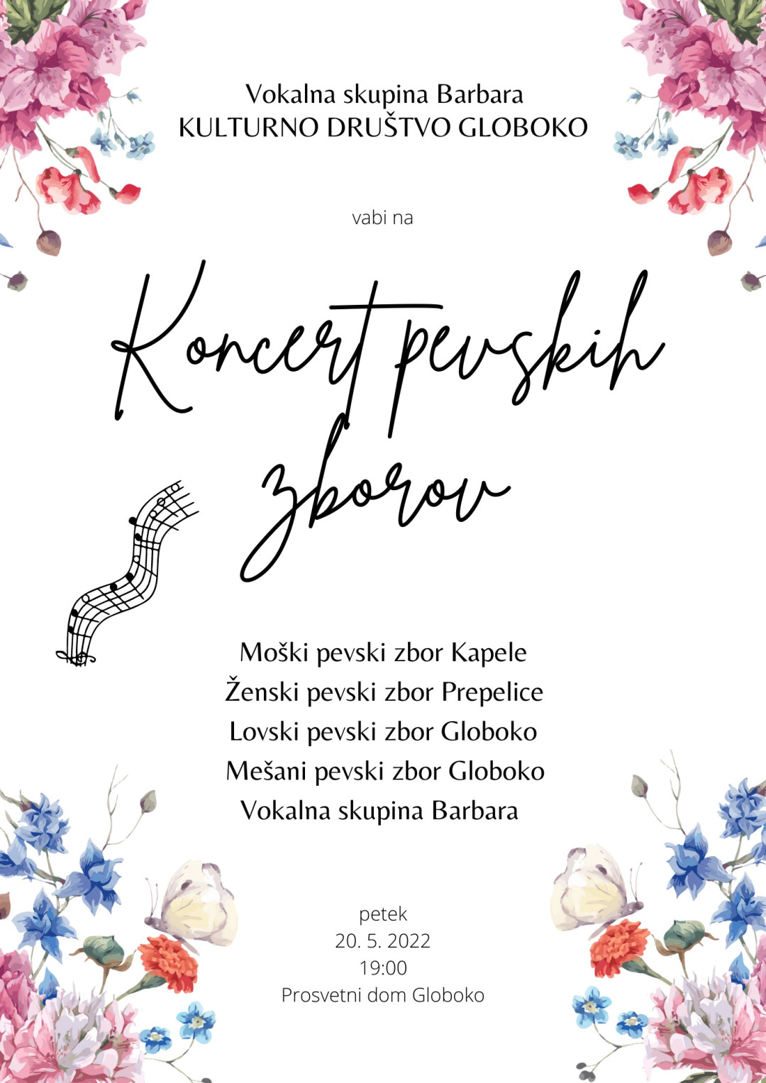 Koncert pevskih zborov