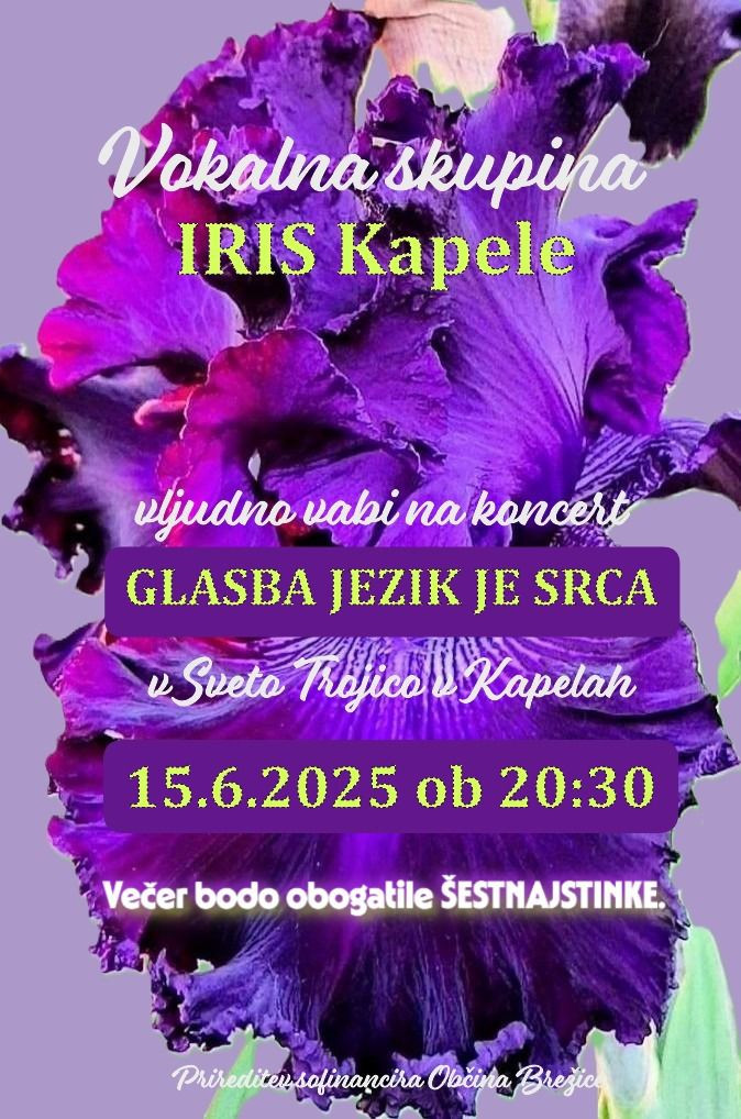 Koncert VS Iris Glasba jezik je srca