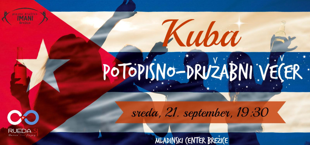 Kuba - Potopisno - družabni večer