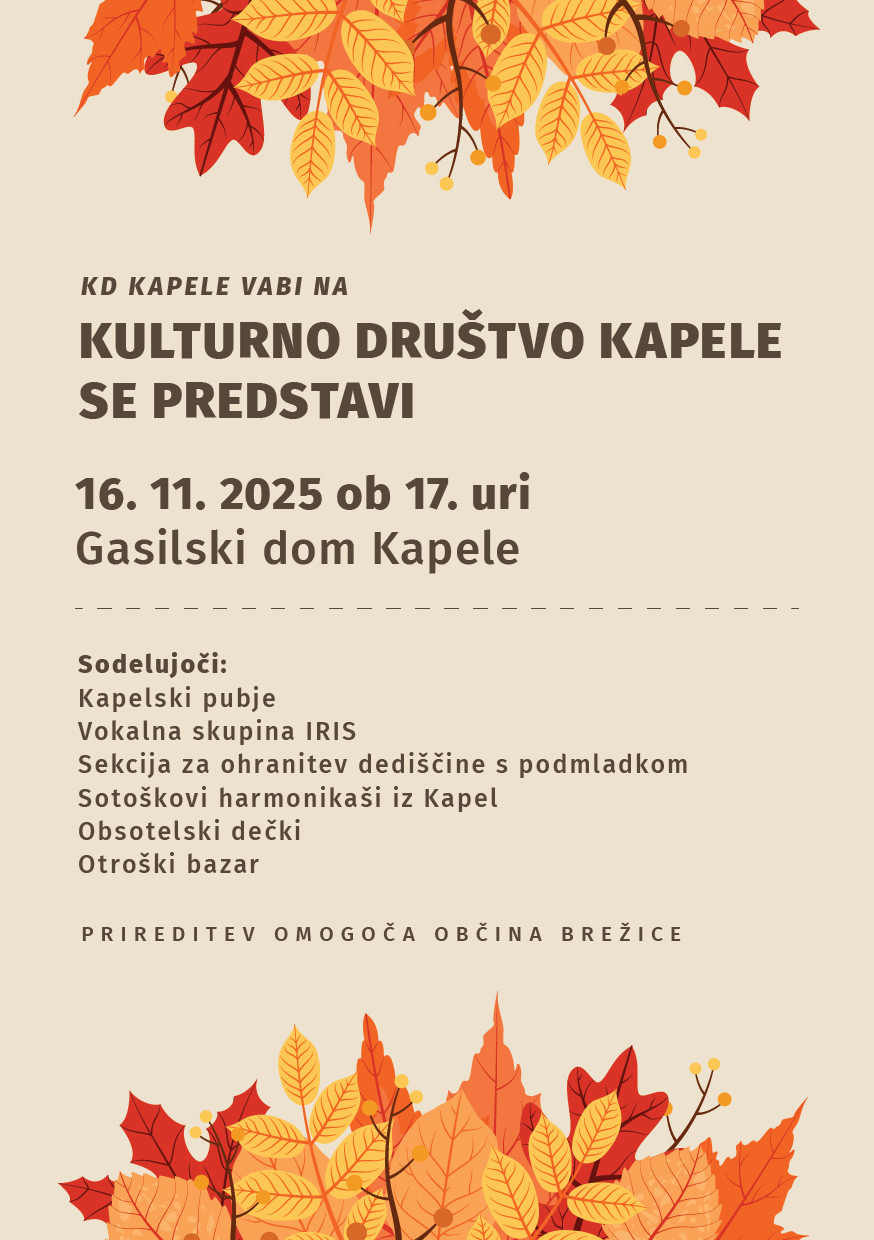 Kulturno društvo Kapele se predstavi