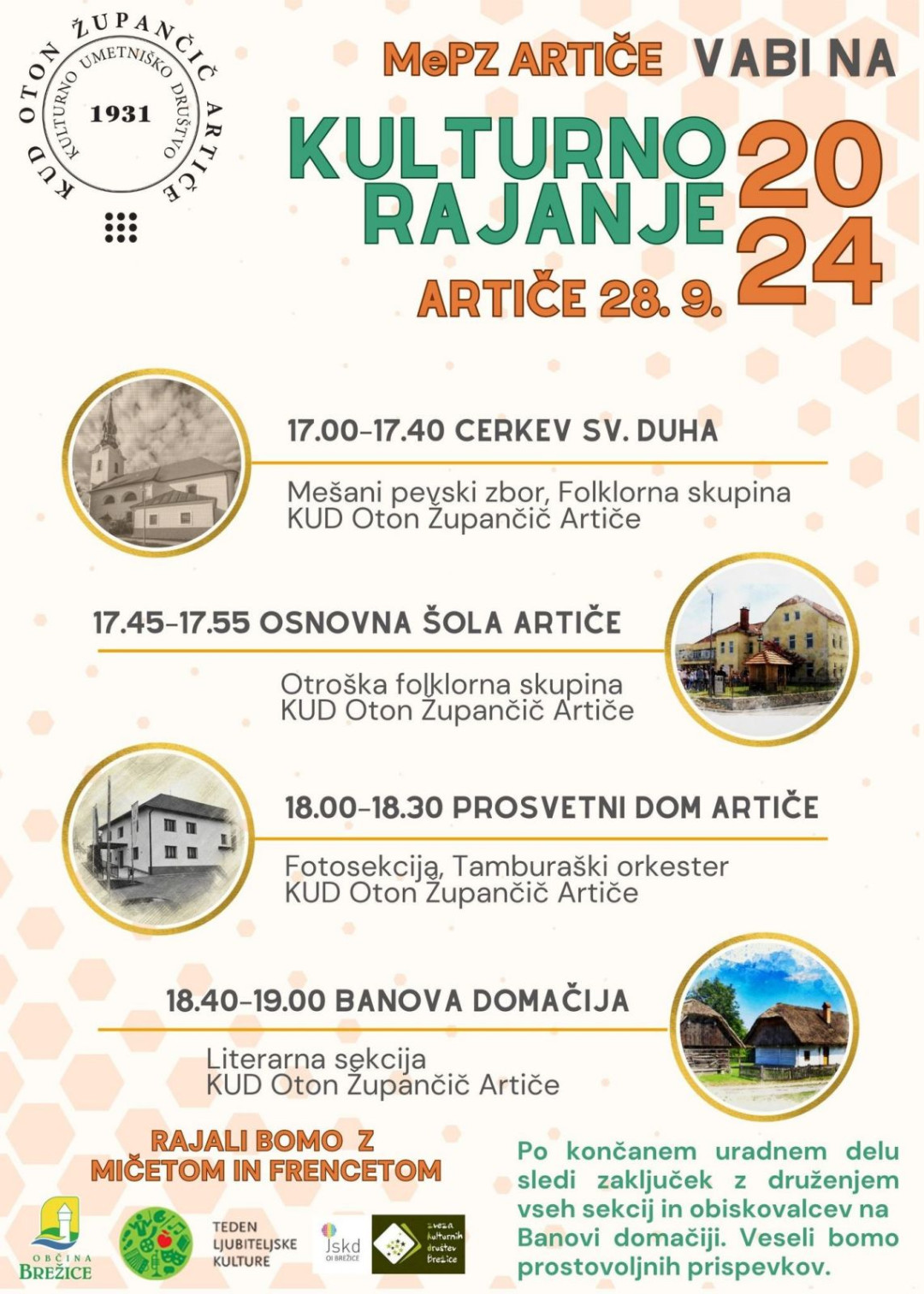 Kulturno rajanje po Artičah