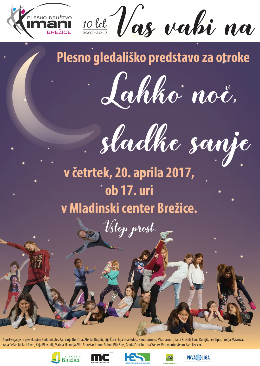 Lahko noč, sladke sanje - plesno gledališka predstava