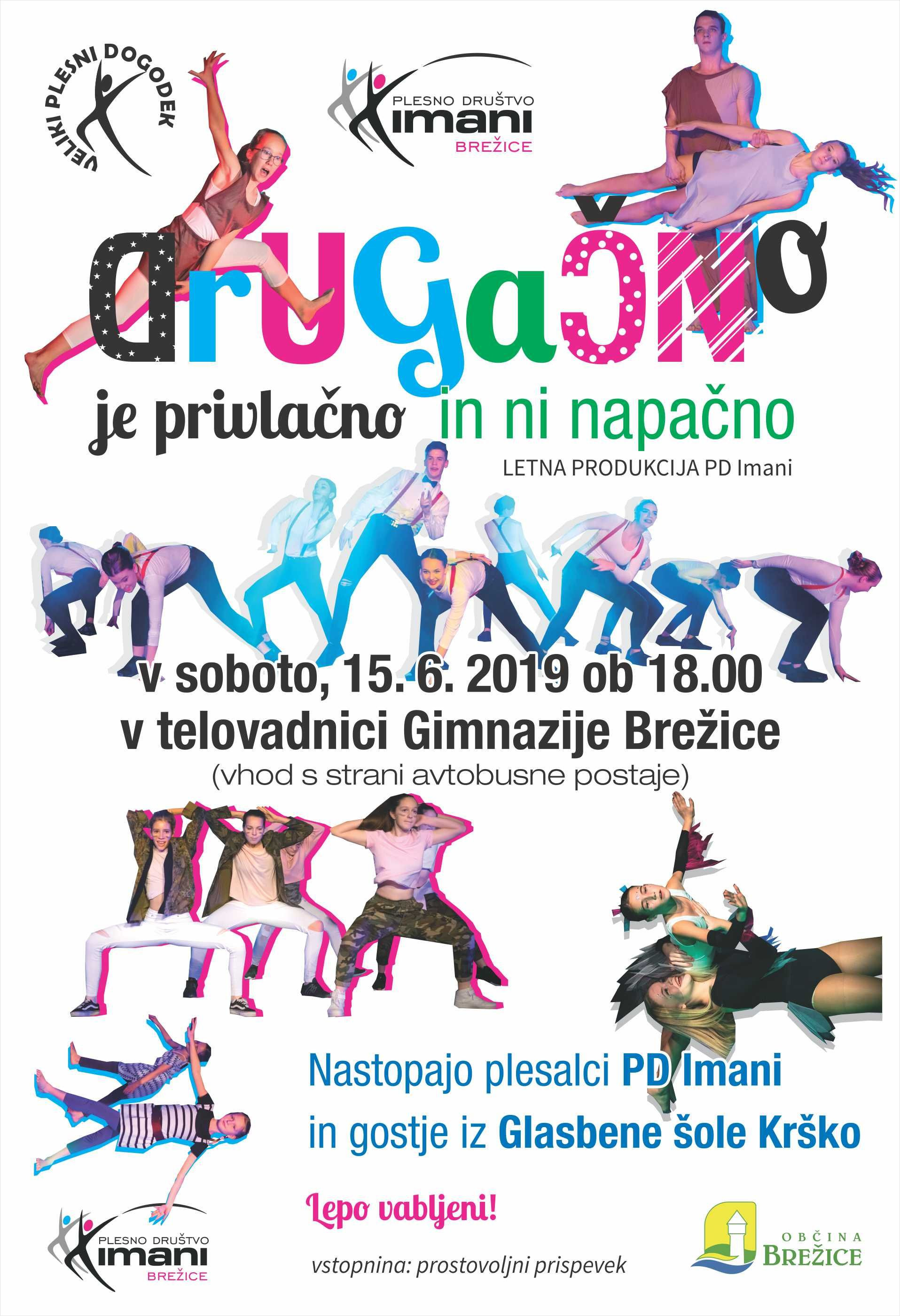 Letna produkcija Plesnega društva Imani - Drugačno je privlačno in ni napačno