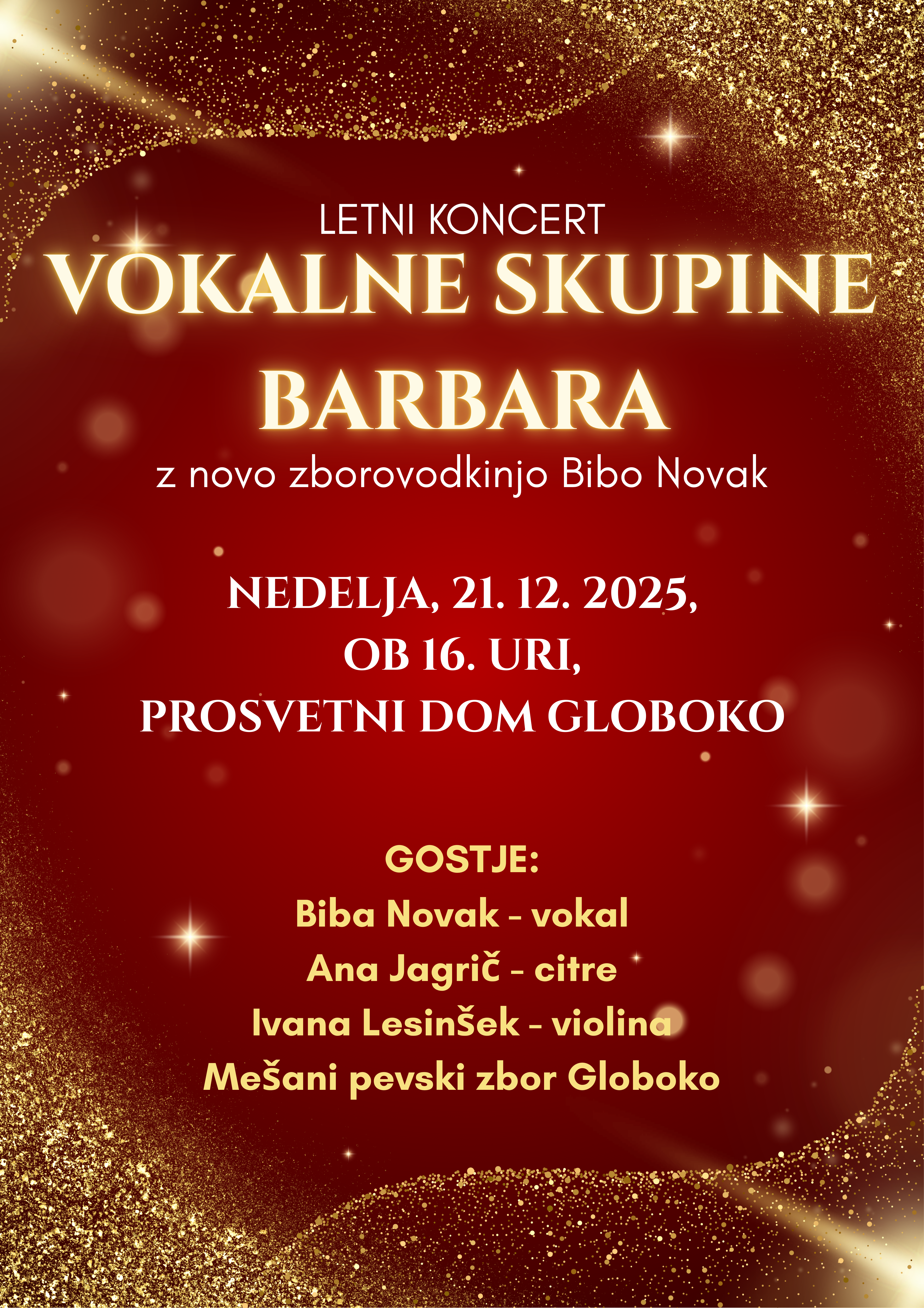 Letni koncert Vokalne skupine Barbara